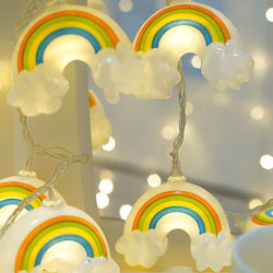 Dekorative Girlande 20 Regenbogen-LED-Lichter Dekorative Girlande 20 Regenbogen-LED-Lichter
