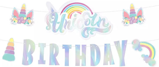 Unicorn Birthday Pastel Garland 2.5m