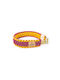 Unicord Hundehalsband Skyscraper Fuchsia-Gelb L 44-50cm 40mm