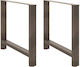 vidaXL Metallic Furniture Leg 2 Pieces Suitable...