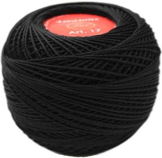Βαμβακερό Νήμα Πλεξίματος 4seasons Col Μαύρο 1τεμ 50gr 210mtr