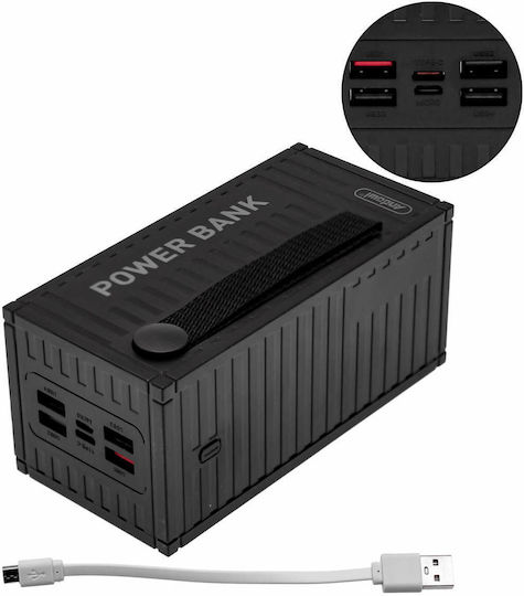 Andowl Q-CD6500 Power Bank 68000mAh 30W with 4 USB-A Ports Quick Charge 3.0 Black