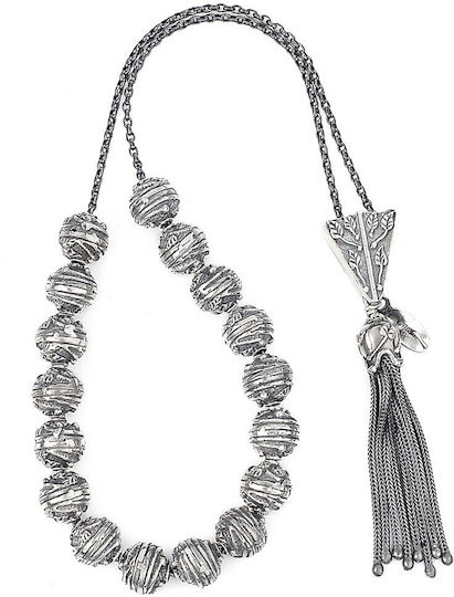 Verorama Silver Worry Beads with 17 Beads Silver