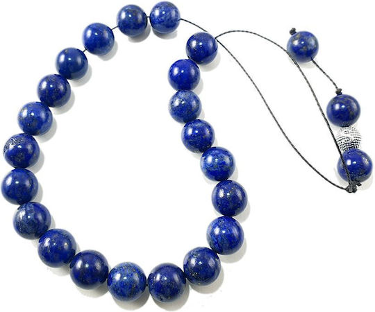 Agate Worry Beads Lapis Lazuli Blue 1cm