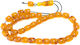 Resin Worry Beads with 33 Beads With Pieces Orange