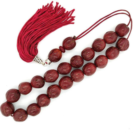 Kompologadiko Scented Worry Beads with Tassel with 21 Beads Pink