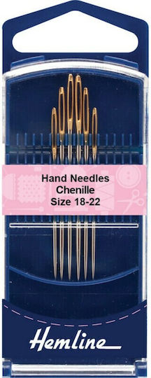 Handnadel-Set Goldauge 18-22 6 Stück Hemline