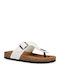 Women's Flat Sandals in White Color