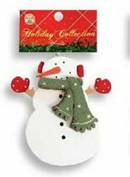 Schneemann Holzartiger Mehrfarbiger Weihnachtsbaumschmuck