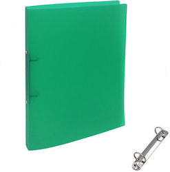 PP папка с 2 ринга 23x32x2.3см полупрозрачна 17...
