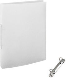 Папка PP с 2 ринга 23x32x2.3см полупрозрачна, 1...