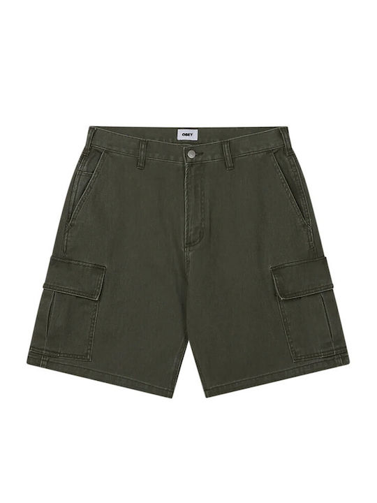 Obey Men's Shorts Cargo Grape Leaf