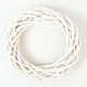 Bamboo Wreath Rod 30cm White