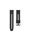 Tactical Curea Silicon Negru (Universal 22mm)