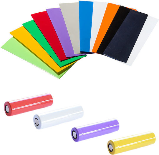 Plastic Wraps 20700/21700 Battery 5τμχ Blue