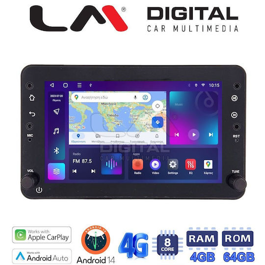 LM Digital Ηχοσύστημα Αυτοκινήτου για Alfa Romeo Brera 2004-2011 (Bluetooth/USB/WiFi/GPS/Apple-Carplay/Android-Auto)