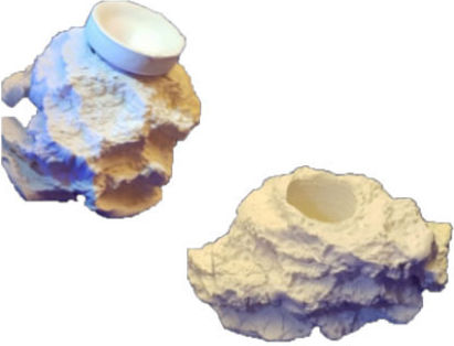 Keramik Natürlicher Weißer Frag Hub 1.0 2 Stück