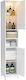 Vasagle Badezimmersäule Wandhängeschrank H30xB30xH170cm Weiß