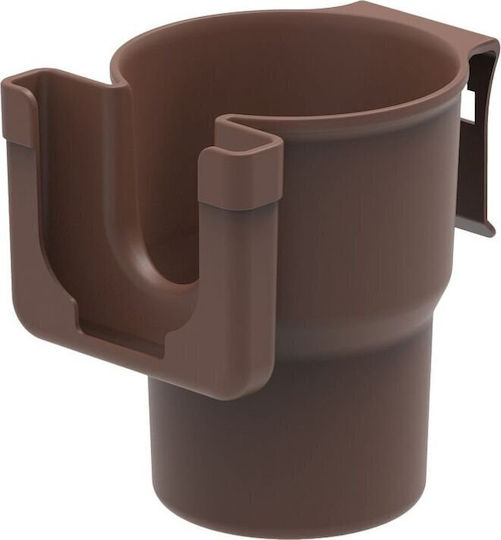 Car Cup Holder 1 Slot for Console in Brown Colour