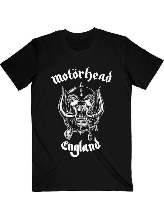 Motorhead Unisex T-shirt England Black Mheadtee53mb