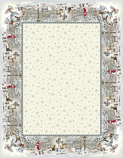 Față de masă de Crăciun 140x180 Vassiliadis Joy Silver 854