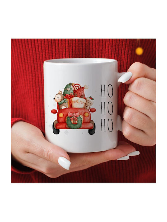 Handgefertigte Weihnachts-Tasse Ho Ho Ho 1 Stück