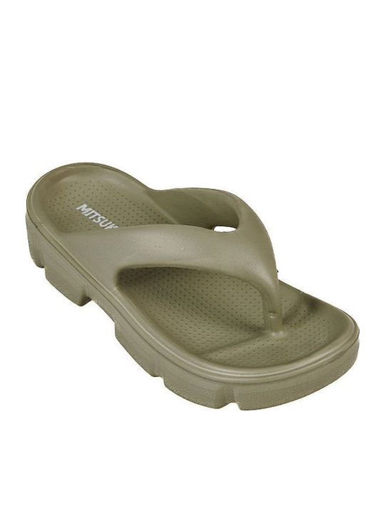 Mitsuko Women's Flip Flops Gray