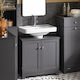 SoBuy Waschtisch ohne Waschbecken L60xB30xH60cm Grey