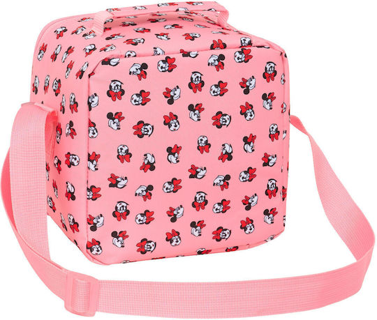 Minnie Mouse School Insulated Shoulder Bag Food Pink Minnie 20x15x20cm