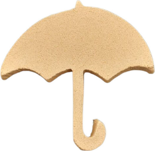 Holzgeschnitzter Dekorativer Regenschirm 5,5 cm x 6 cm
