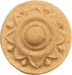 Wood Carved Decorative Rosette Diameter 2.5cm
