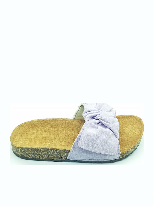 Women's Flat Sandals in Purple Color