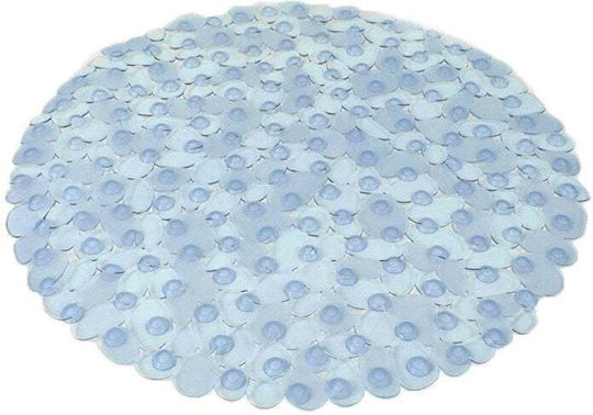 Rutschfest Badematte Rund Blue 54x54cm