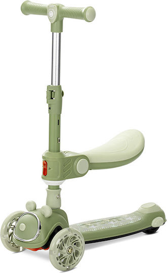 Lorelli Kids Scooter Foldable Swiftie 3-Wheel with Seat for 3+ Years Green
