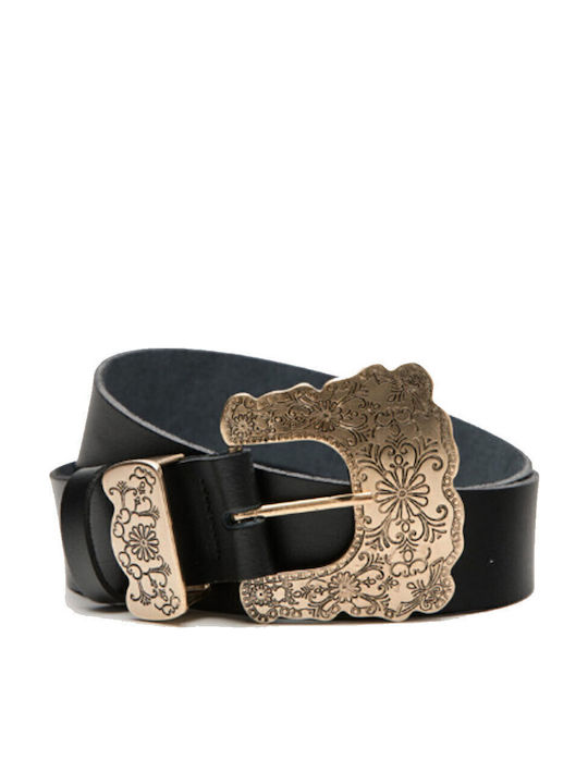 Leather Twist Φαρδιά Δερμάτινη Γυναικεία Ζώνη Μ...
