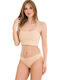 Βαμβακερά Women's Slip 3Pack Seamless Beige