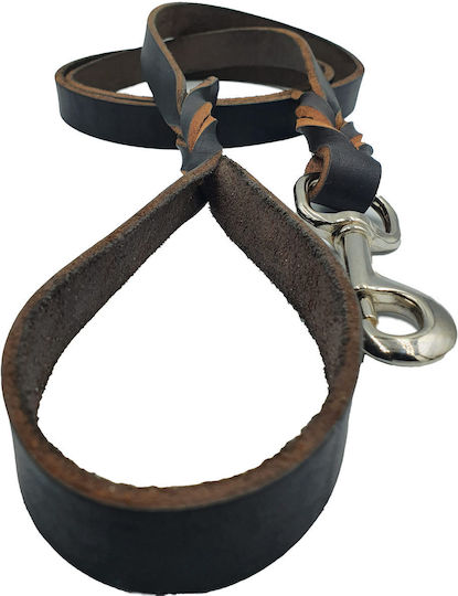 ByLeather Dog Leash/Lead Leather in Silver color