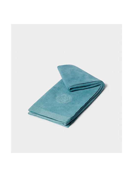 Manduka Πετσέτα Χειρός Διπλή Πλεκτή Μικροΐνα Equa Hot Hand Yoga Towel Blue Lotus Διαστάσεις 41cm X 67cm Βάρος 200γρ