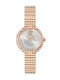 Versace Greca Goddess Γυναικείο Ρολόι 28mm Μπαταρίας με Ροζ Χρυσό Μεταλλικό Μπρασελέ