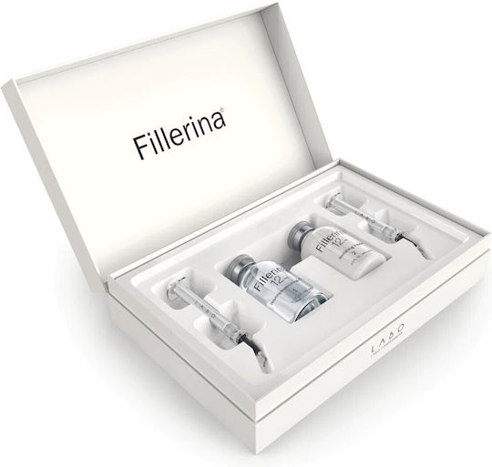 Set Duo Labo Fillerina 12ha Densifying Filler Grade 4 Anti-Wrinkle & Firming Local Treatment Gel Face 2 Pcs 30 Ml