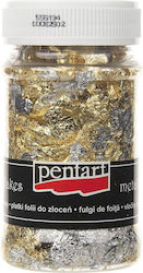 Метални люспи злато-сребро 100 мл – Pentart M6