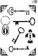 Stencil A4 Keys Locks