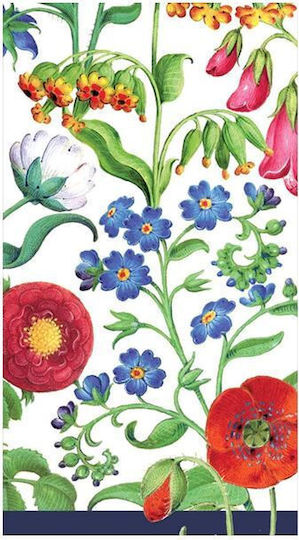Xαρτοπετσέτες Guest Blue Delft 10.8x19.8cm Caspari 15 Tεμάχια