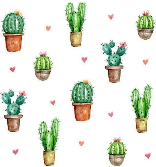 Χαρτοπετσέτες Σχέδια 33x33 Εκατ Σετ 20 Τμχ Cactus Love
