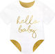 Hallo Baby Servietten Bodysuit Form 16 x 16 cm