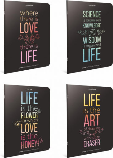Uni Pap Notebook Ruled A4 40 Sheets 1pcs (Μiscellaneous Designs/Colors)