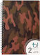 Big Spiral Caiet Cu dungi B5 70 de Foi 2 de Subiecte Multicolor 1buc