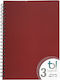 Big Spiral Caiet Cu dungi A4 105 de Foi 3 de Subiecte Maro 1buc