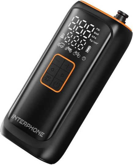 Interphone Τρόμπα Αυτοκινήτου Smart Air Pump Επαναφορτιζόμενη με Μπαταρία 12V