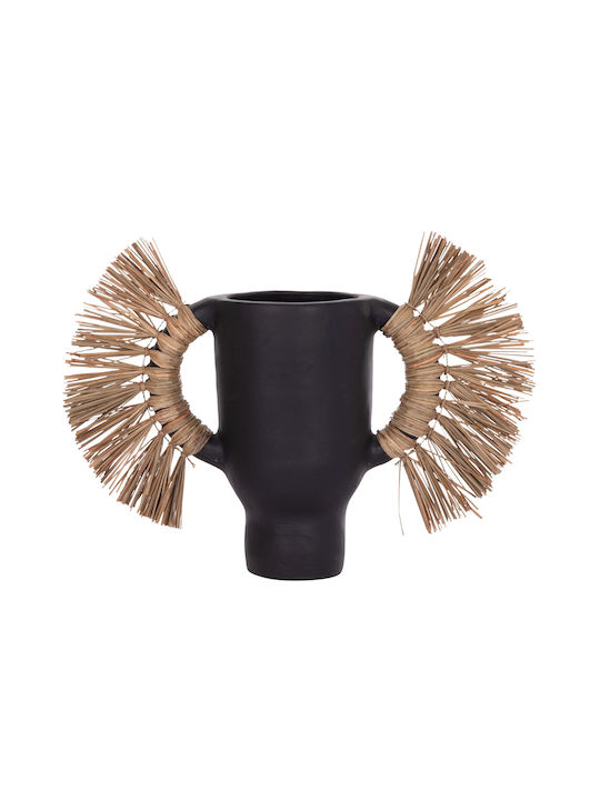 HomeMarkt Decorative Vase Alica Black 55x19x34cm